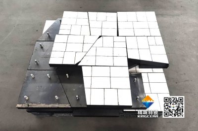 Керамические футеровочные плиты для защиты портовых бункеров от износа и ударов, вызванных материалами высок